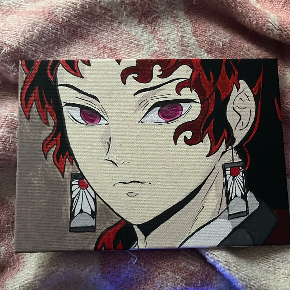 Yoriichi Tsugikuni Anime Painting